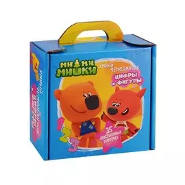Ми-Ми-Мишки. Умный чемоданчик. Цифры и фигуры. 35 двусторонних карточек