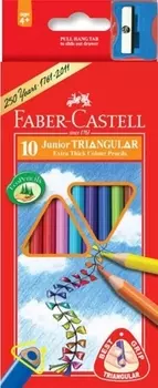 Карандаши цветные Faber-Castell, Jumbo, 10 цветов с точилкой