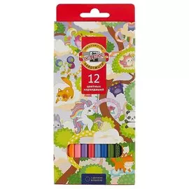 Цветные карандаши Koh-I-Noor «Волшебный лес», 12 штук
