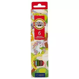 Карандаши цветные Koh-I-Noor, "Волшебный лес", 6 цветов