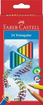 Цветные карандаши "Попугай", набор цветов, в картонной коробке, 24 шт