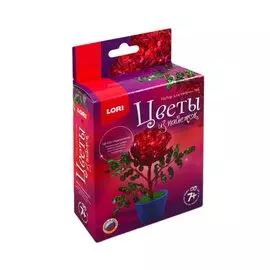 Набор для творчества LORI Цветы из пайеток Хризантема Цв-024