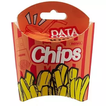 Дата-кабель Картошка фри (2,4А) (1000мм) (Айфон) (12-17510-114i)