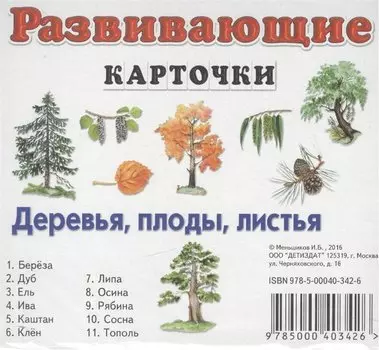 Деревья, плоды, листья