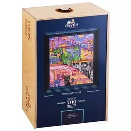 Деревянный пазл DaVICI "Город котиков", 700 деталей