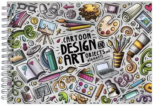 Design Art. Альбом для рисования (формат А4, офсет 160 гр., 50 страниц, евроспираль)