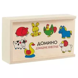 Детское домино «Домашние животные»