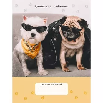 Дневник для средних и старших классов Unnika, "Домашние любимцы.Дизайн 4"