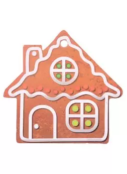 Елочное украшение Домик (дерево) (8х8) (7772703)