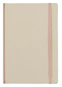 Ежедневник InFolio/Инфолио (14*20см) 352стр., недатированный Latte твердый переплет с резинкой, бежевый
