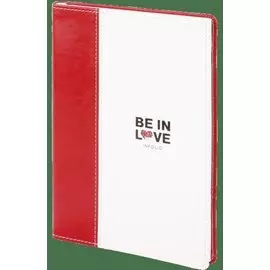 Ежедневник, InFolio/Инфолио (14х20см) 192стр., недатированный City in love интегральный переплет, красно-белый