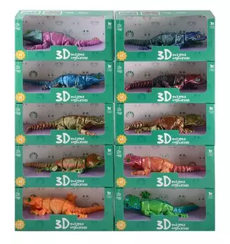 Фигурка 3D Геккон-Бананоед Гумба (пластик) (20х14) (206)