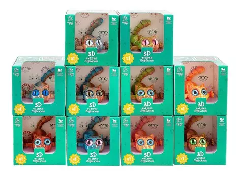 Фигурка 3D Кот Иннокентий (пластик) (15х8) (101)