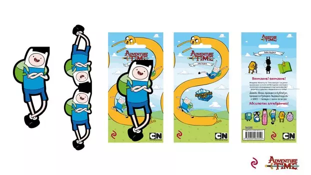 Фигурная магнитная закладка. Финн