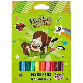 Фломастеры 12цв "Гравити Фолз" к/к, европодвес