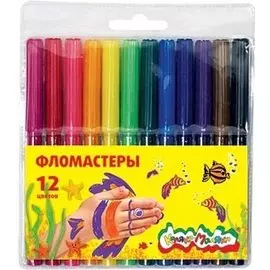 Фломастеры Каляка-Маляка, 12 цветов