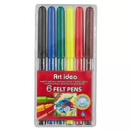 Фломастеры «Art idea», 6 штук