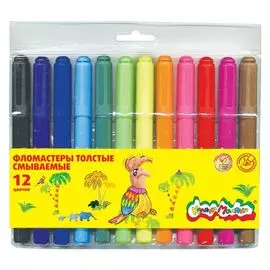 Фломастеры Каляка-Маляка, толстые 12 цветов