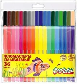 Фломастеры Каляка-Маляка, 36 цветов