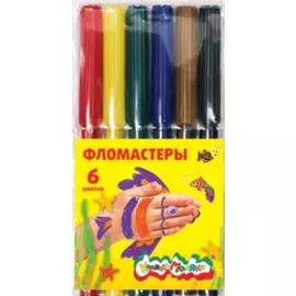 Фломастеры Каляка-Маляка, 6 цветов
