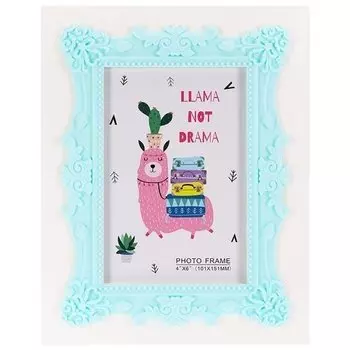 Фоторамка Красивый узор, голубая 13х18 см ФР-7315