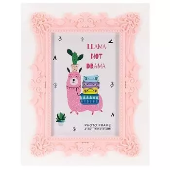 Фоторамка Красивый узор, розовая 13х18 см ФР-7314