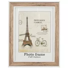 Фоторамка «Светлое дерево с белой каймой», 15 х 20 см