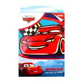 Набор для творчества LORI Фреска. Картина из песка. Disney Молния Маккуин Кпд-025