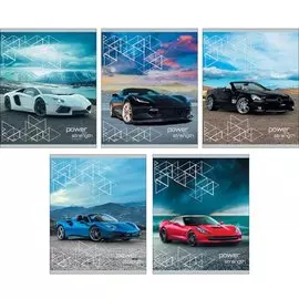 Геометрия скорости (авто) ТЕТРАДИ А5 (*скрепка) 96Л. Обложка: тиснение