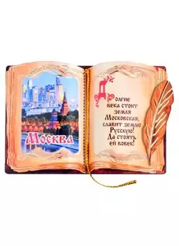 ГС Магнит Москва Книга вид 1 (дерево) (7,5см)