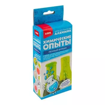 Химические опыты. Пенный вулкан "Зеленый"