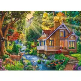 Холст для рисования по номерам с красками, 20 цветов "Красоты живого леса"