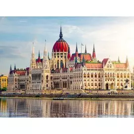 Холст с красками по номерам 30х40см (в коробке) (18цв.) ТМ Рыжий кот Парламент в Будапеште ХК-5834