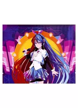 Холст с красками по номерам "Аниме. Яркая певица", 30 х 40 см