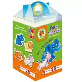 Игра с липучками Vladi Toys Беги, слоник!