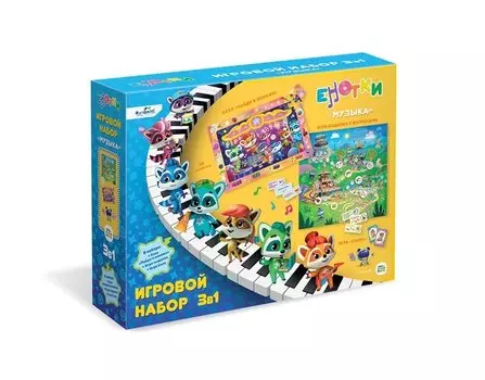 Игровой набор 3в1. Енотки. Музыка