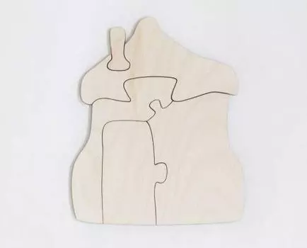 Игрушка, Развивающая игрушка: Пазл-раскраска Хижина IG0109