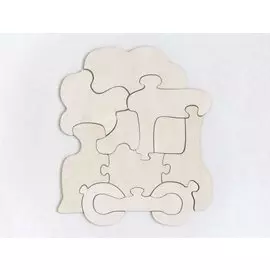 Игрушка, Развивающая игрушка: Пазл-раскраска Паравозик IG0113