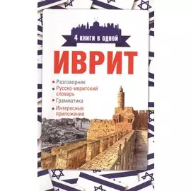 Иврит. 4 книги в одной: разговорник, русско-ивритский словарь, грамматика, интересные приложения