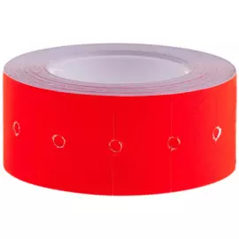 Этикет-лента, OfficeSpace, 21*12 мм, красная, 500 этикеток