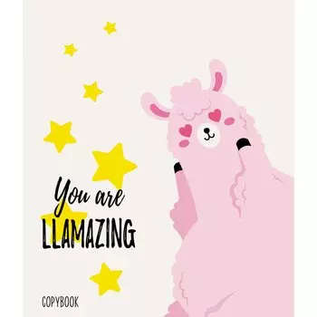 Тетрадь в линейку Unnika, "Joy of life. You are Llamazing", 40 листов