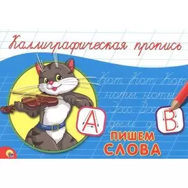 КАЛЛИГРАФИЧЕСКАЯ ПРОПИСЬ А5. альбомная. ПИШЕМ СЛОВА