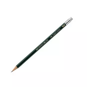 Карандаш ч/гр с ластиком "Castell-9000" HВ, Faber-Castell