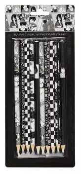 Карандаши Yoi, "Аниме. Черно-белое", чернографитные 10 штук