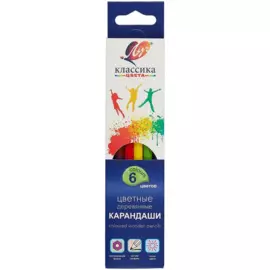 Карандаши цветные Луч, "Классика", 6 цветов