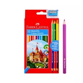 Карандаши цветные Jumbo, 10 цветов с точилкой