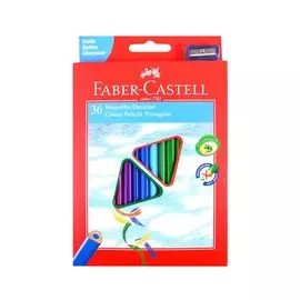 Карандаши цветные Faber-Castell, 36 цветов с точилкой