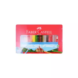 Карандаши цветные Faber-Castell, 48 цветов с ластиком и точилкой