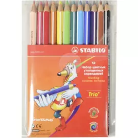 Карандаши цветные "TRIO", 12 цв., STABILO