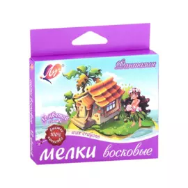 Восковые мелки Фантазия, 12 цветов,масляная основа, Луч